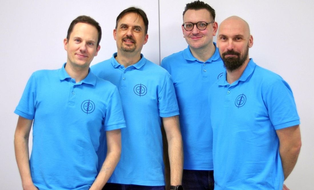 Zarząd Stowarzyszenia Modelarzy KOMPAS, od lewej: Michał Białek, Rafał Duzowski, Michał Żurawski, Marcin Wolszczak